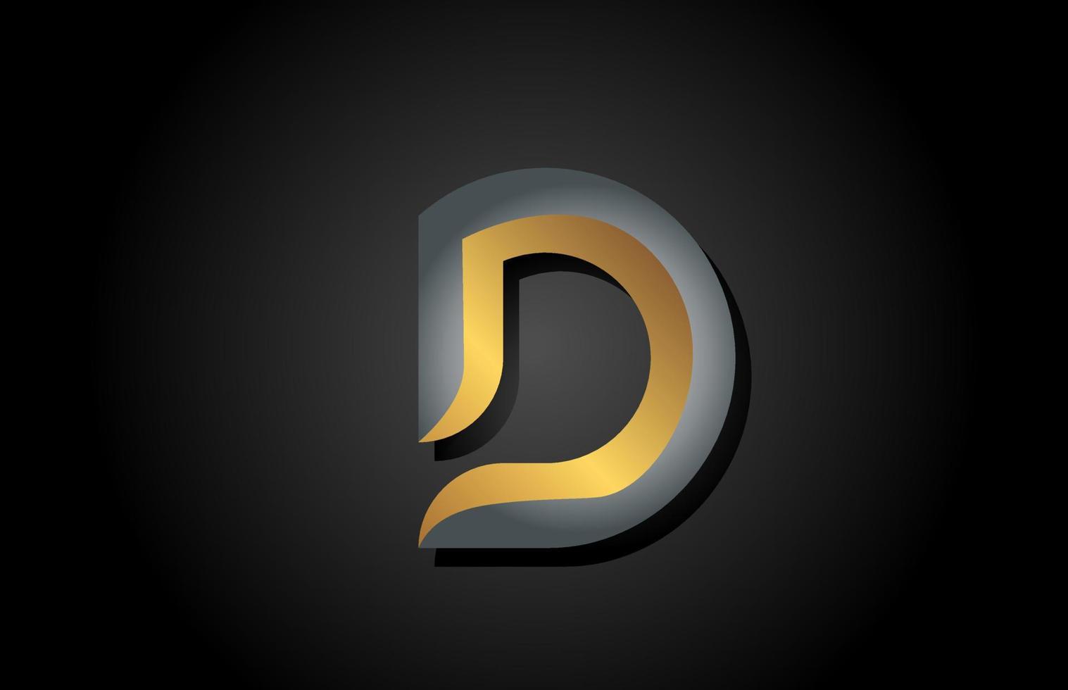 d alfabet letterpictogram logo. creatief ontwerp voor bedrijf en bedrijf vector