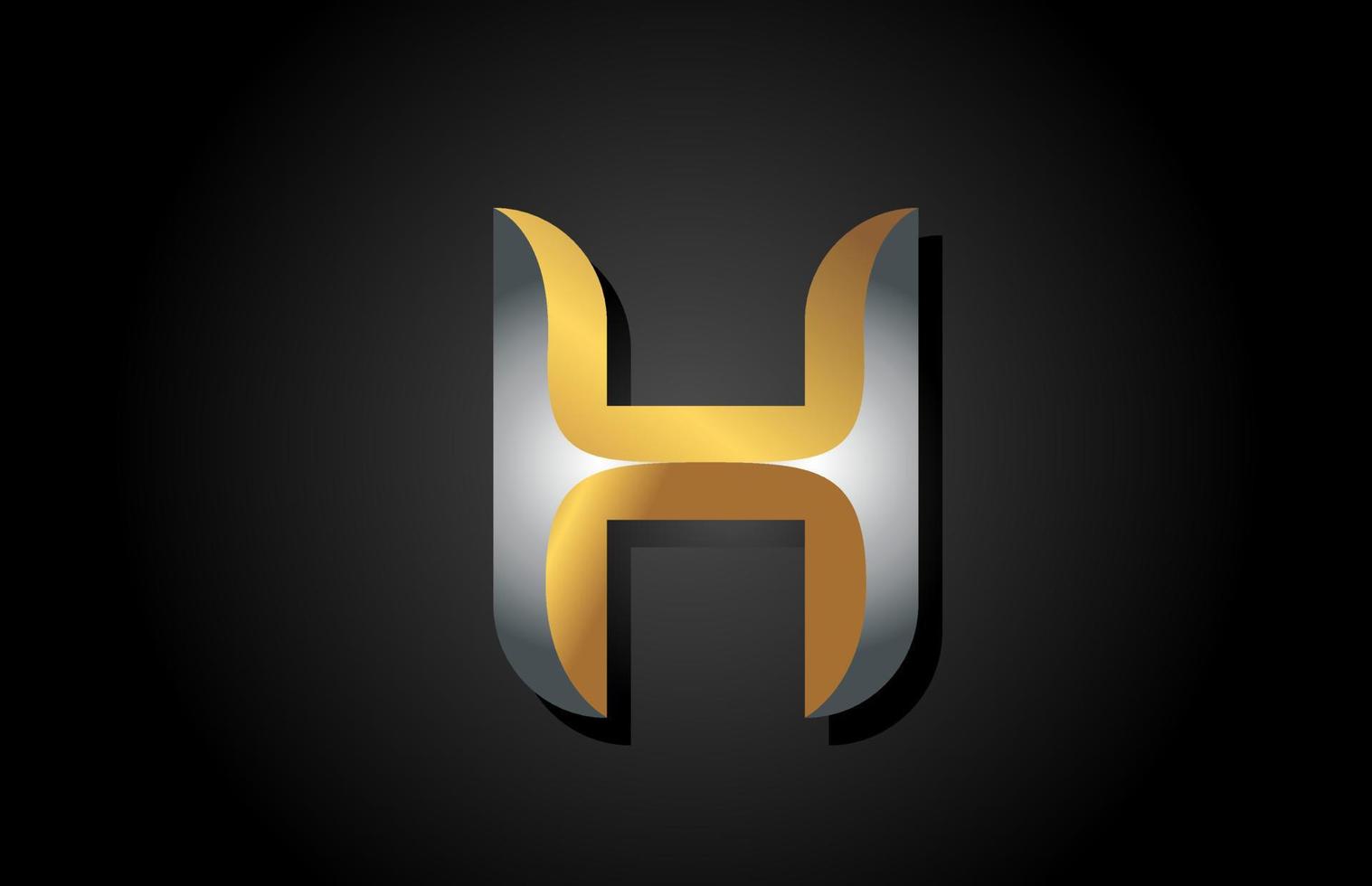 h alfabet letterpictogram logo. creatief ontwerp voor bedrijf en bedrijf vector