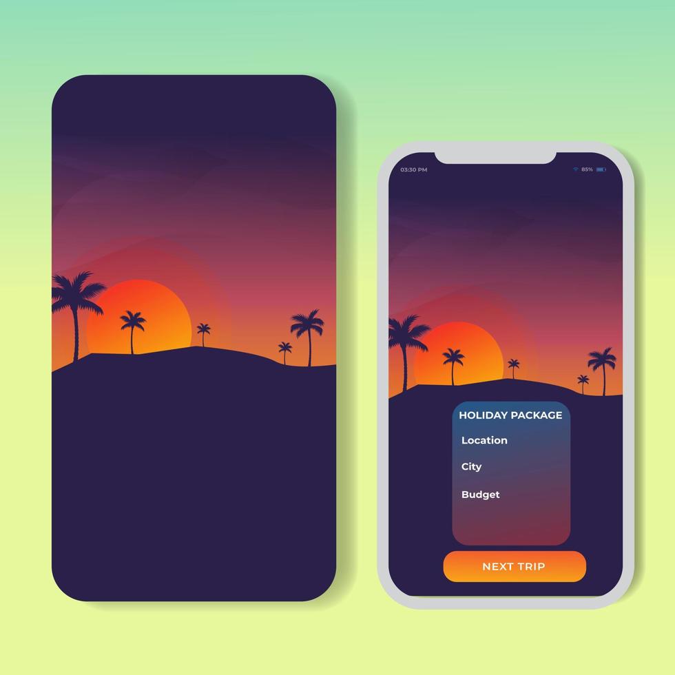 vectorbanners die met veelhoekige landschapsillustratie worden geplaatst. voor mobiele apps, banner, website met horizontale koptekst, gedrukt materiaal. afbeelding afbeelding achtergrond vector