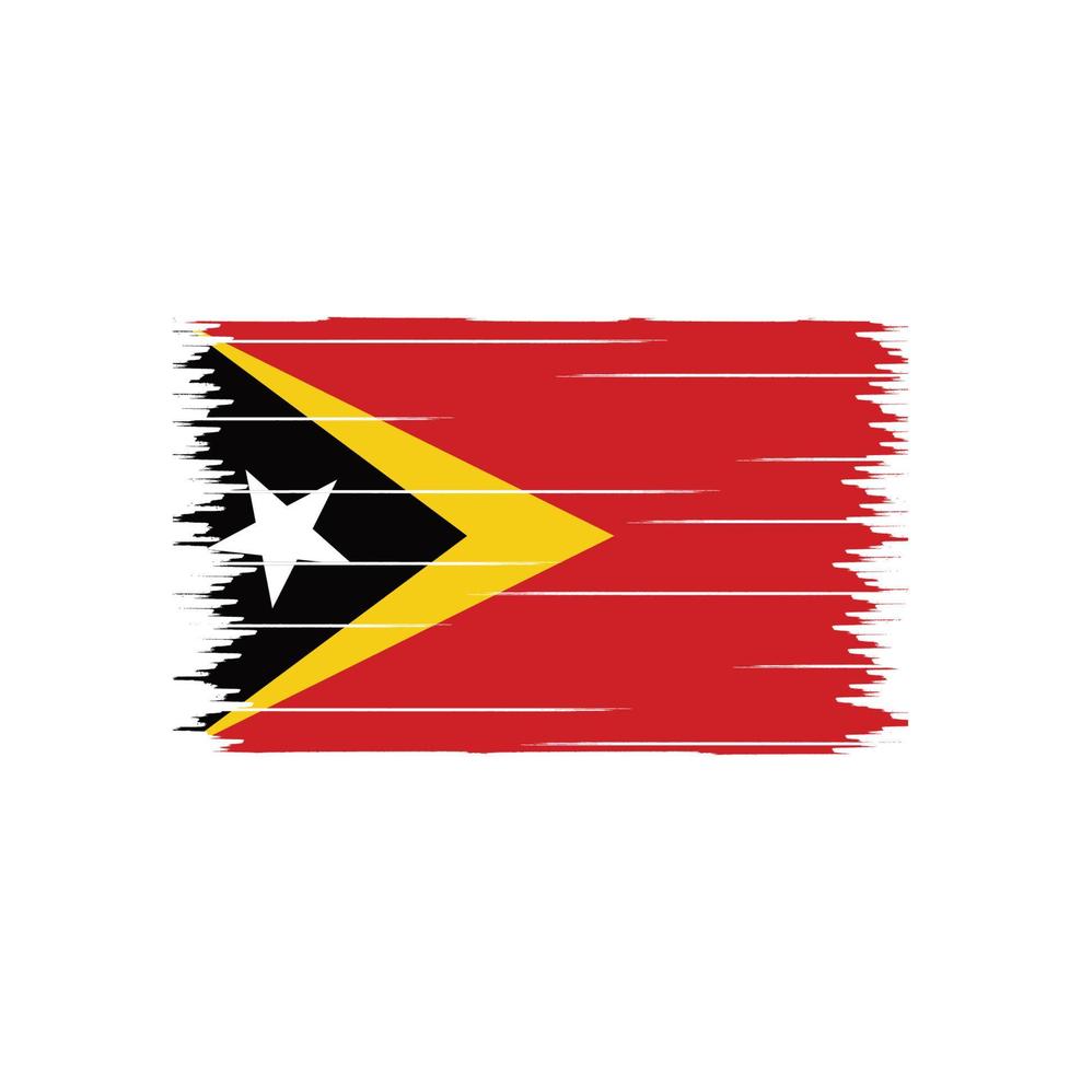 timor leste vlag borstel vector