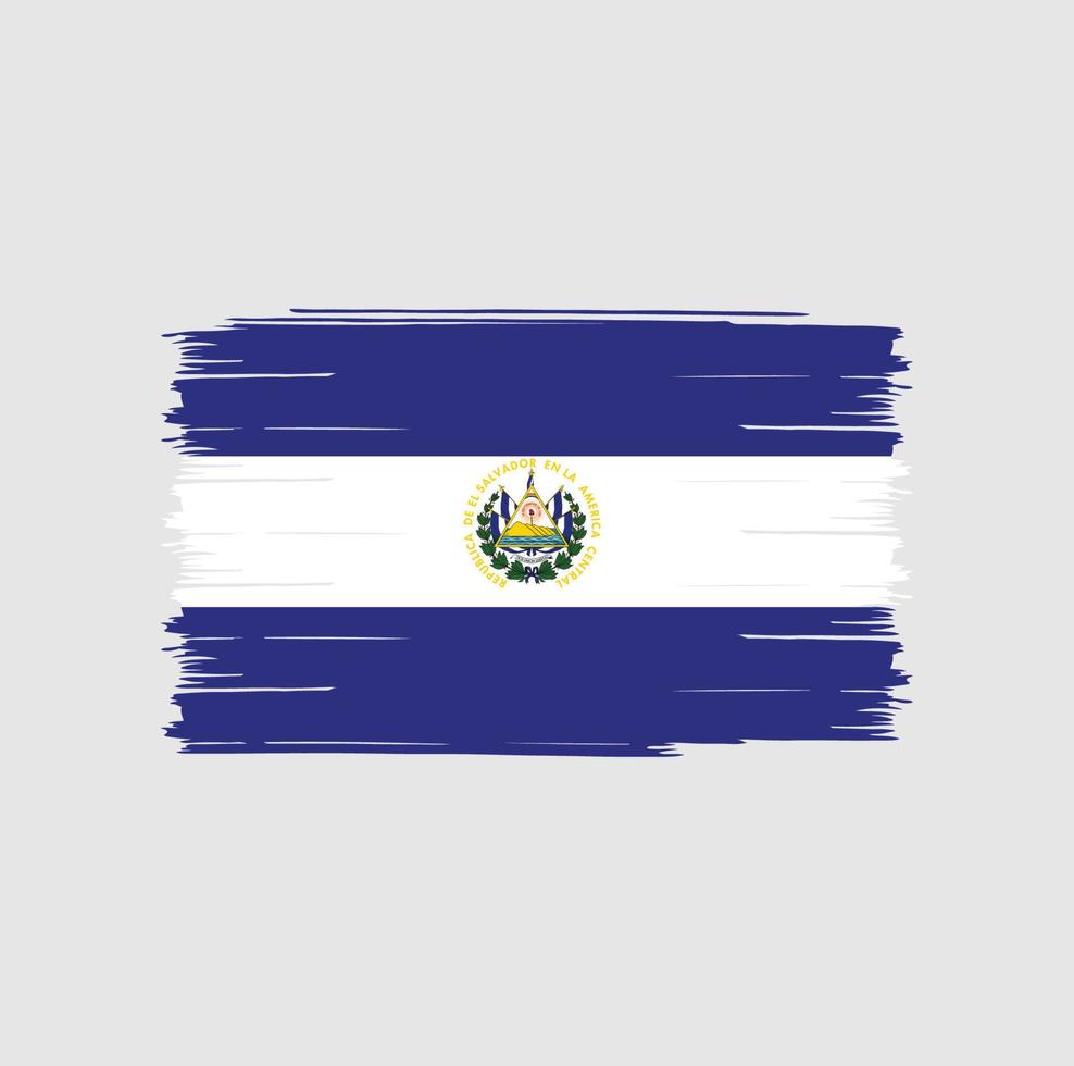 el salvador vlag borstelador vector