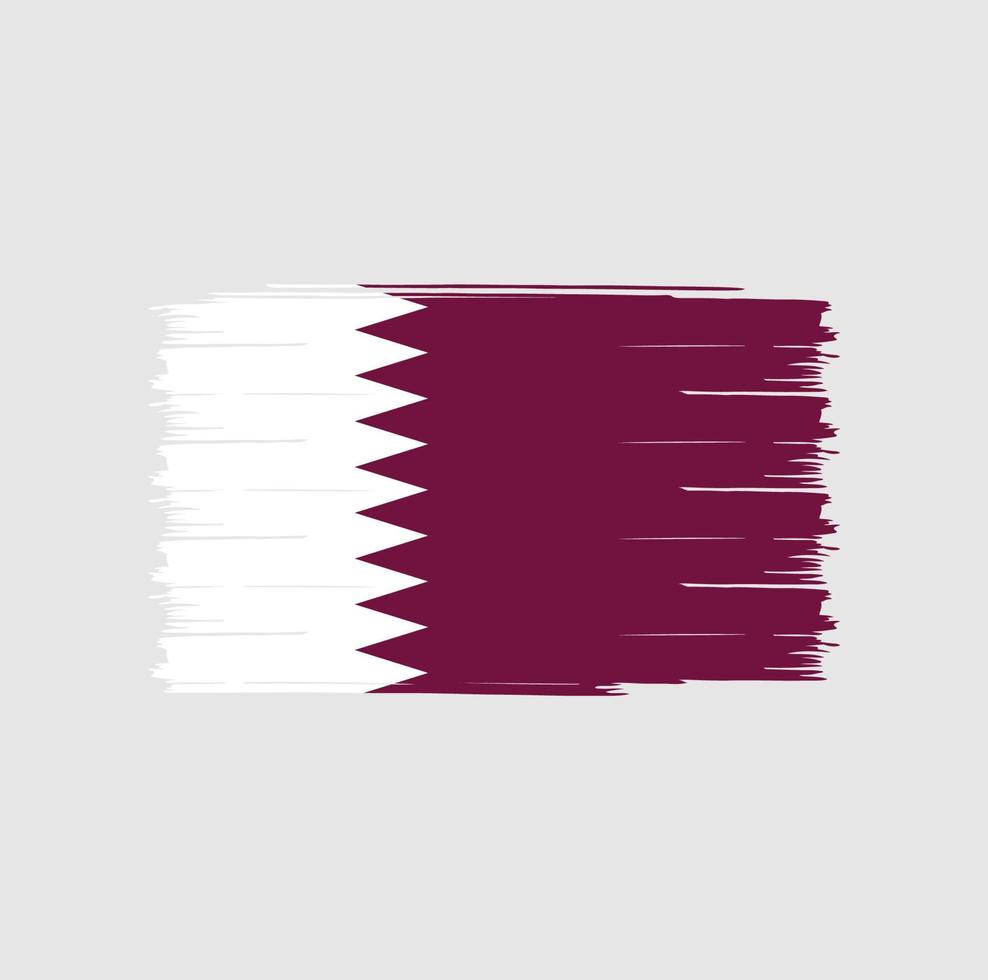 qatar vlag borstel vector