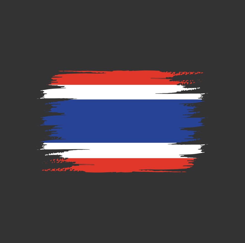 vlagborstel van thailand vector