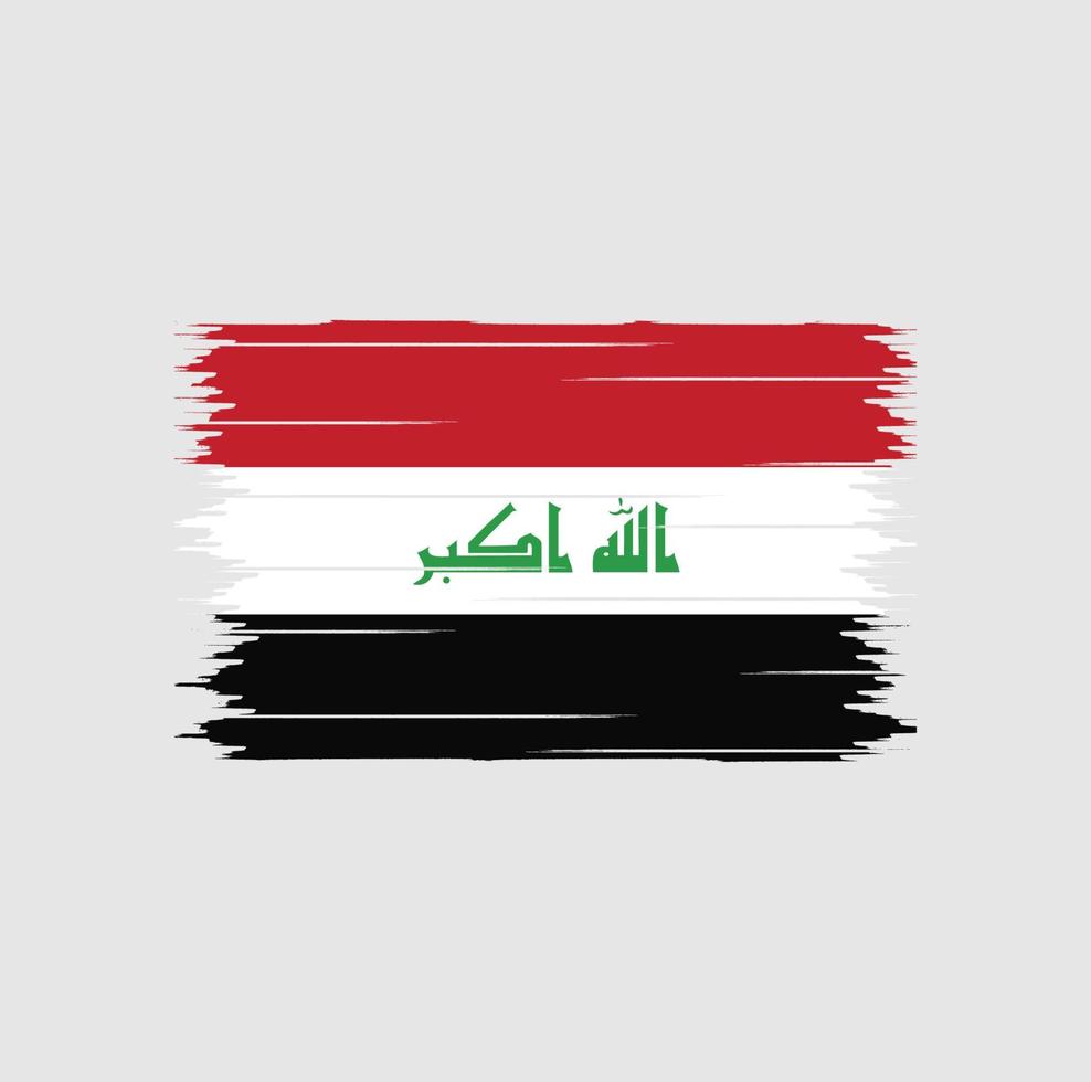 irak vlag borstel vector