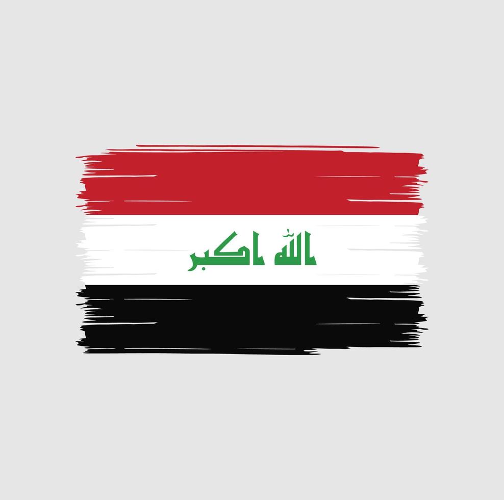 irak vlag borstel vector