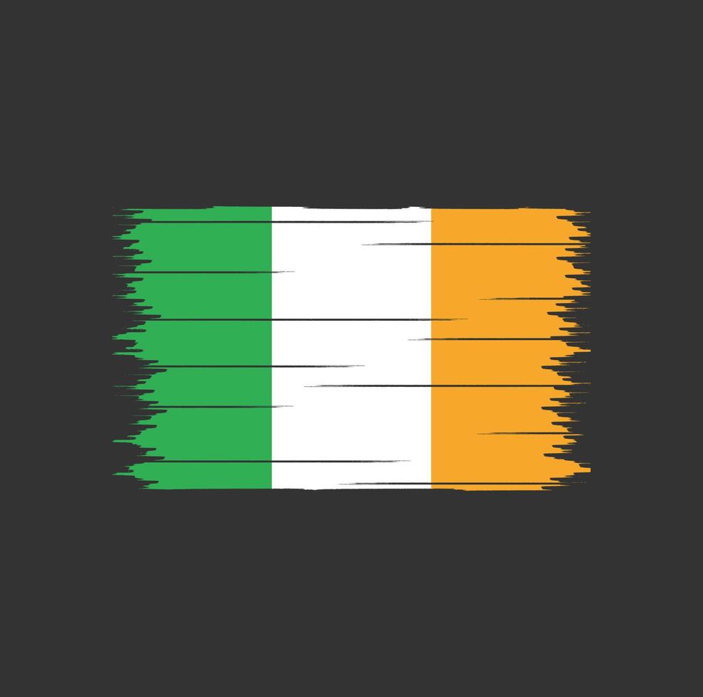 Ierse vlagborstel vector