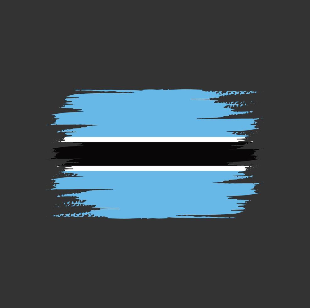Botswana vlagborstel vector