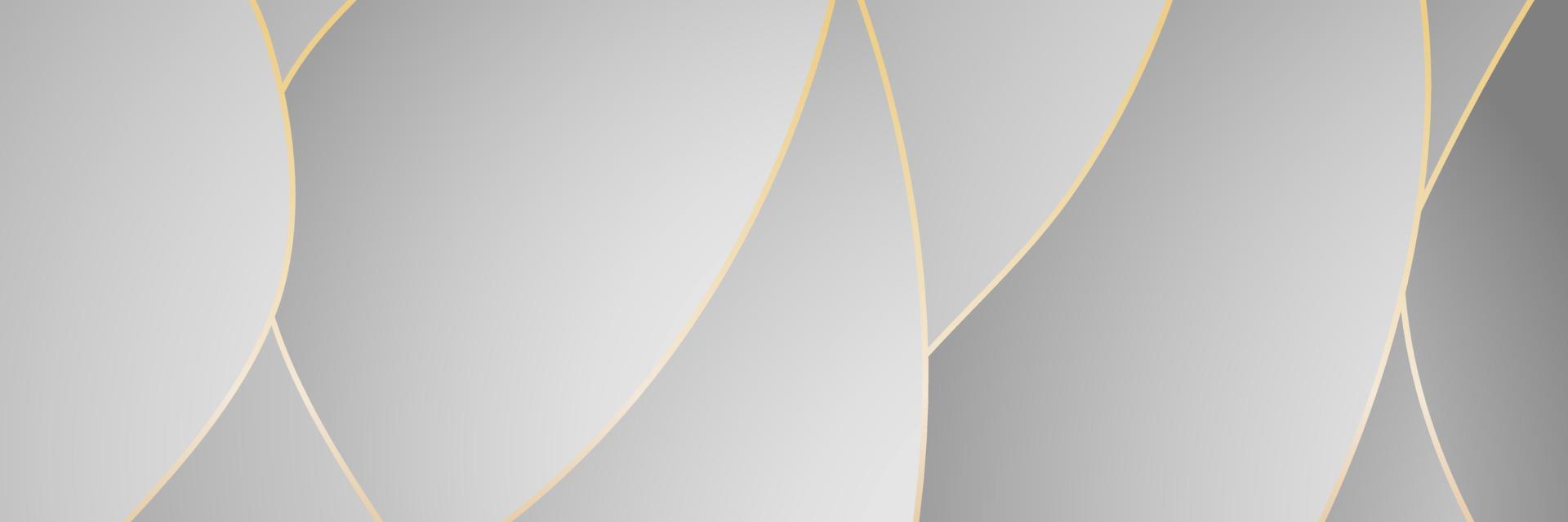 banner abstracte geometrische witte en grijze kleur achtergrond vectorillustratie. vector