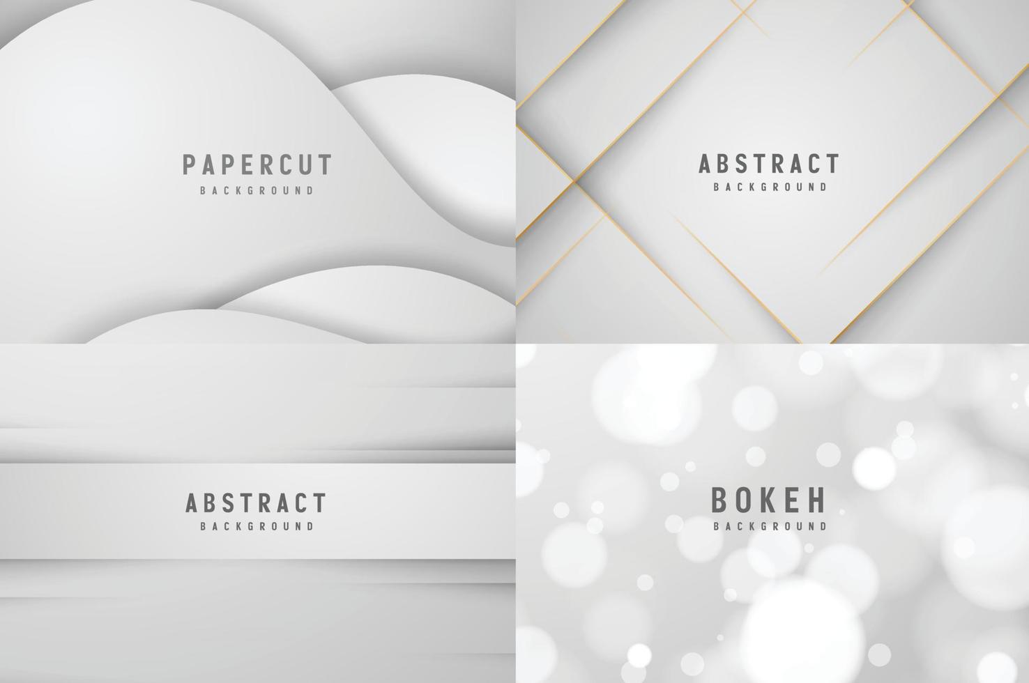 banner abstracte geometrische witte en grijze kleur achtergrond vectorillustratie. vector