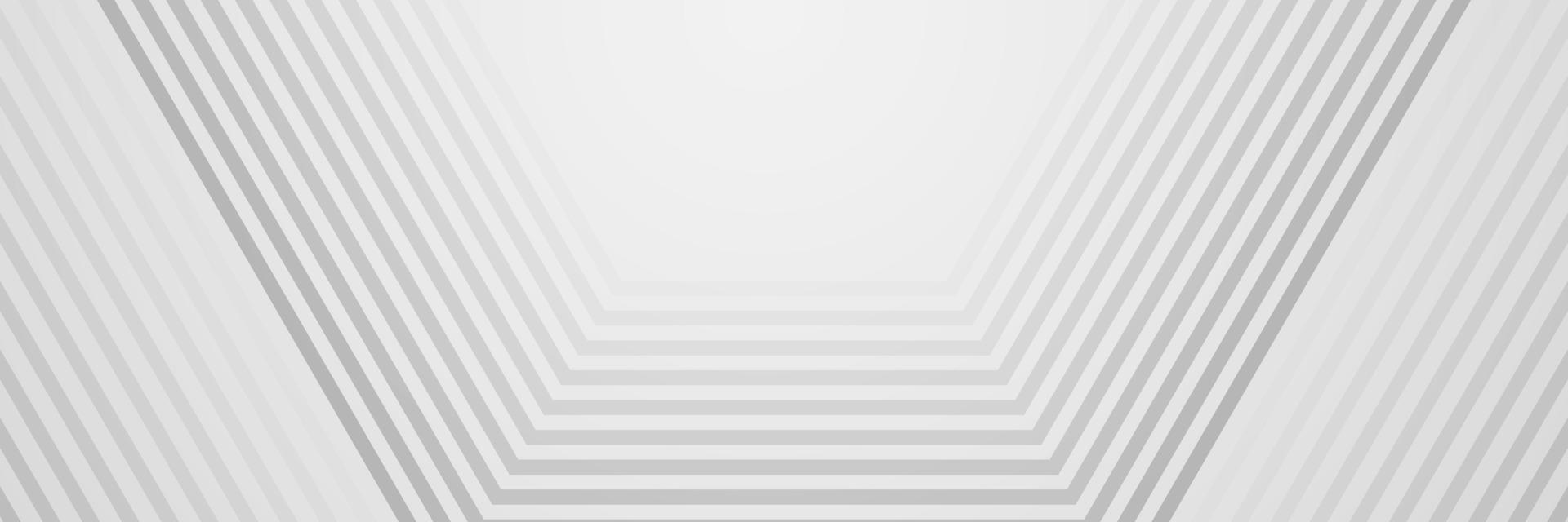banner abstracte geometrische witte en grijze kleur achtergrond vectorillustratie. vector