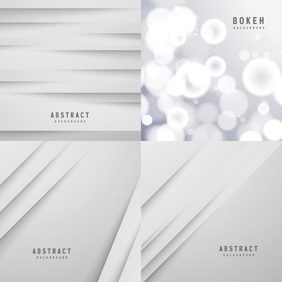 banner abstracte geometrische witte en grijze kleur achtergrond vectorillustratie. vector