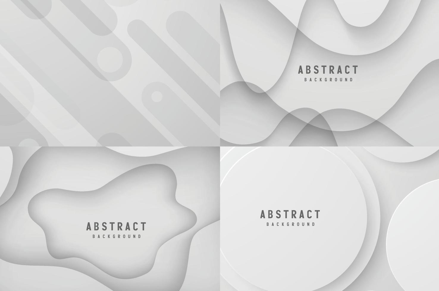 banner abstracte geometrische witte en grijze kleur achtergrond vectorillustratie. vector