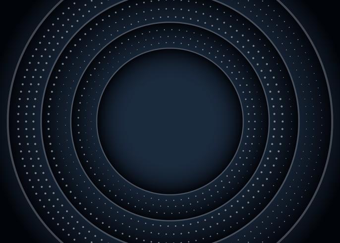 Cirkel zwarte achtergrond vector