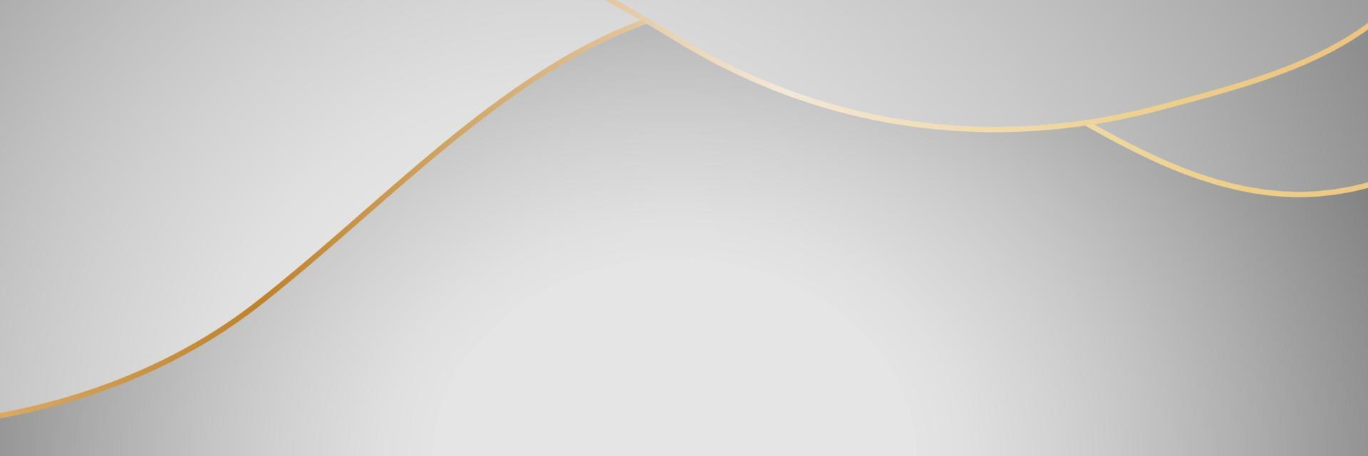 banner abstracte geometrische witte en grijze kleur achtergrond vectorillustratie. vector