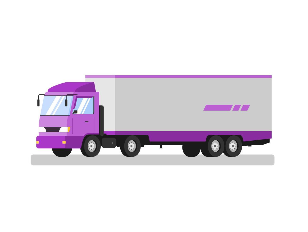 vrachtwagen aanhangwagen vectorillustratie vector