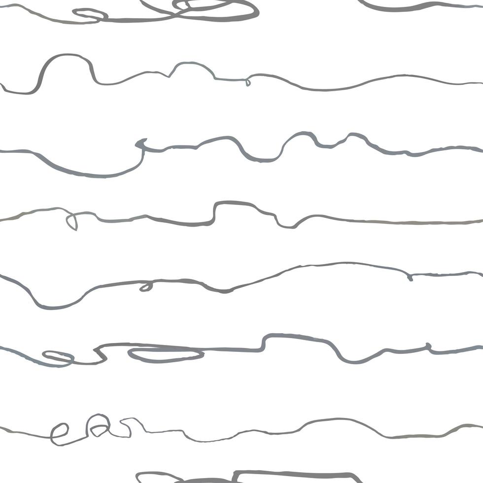 naadloos patroon met handgetekende abstracte horizontale lijnen, doodles vector