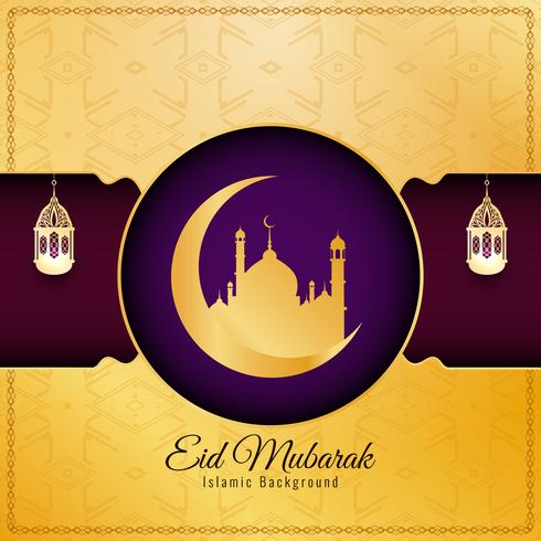 Abstracte elegante Eid Mubarak decoratieve achtergrond vector