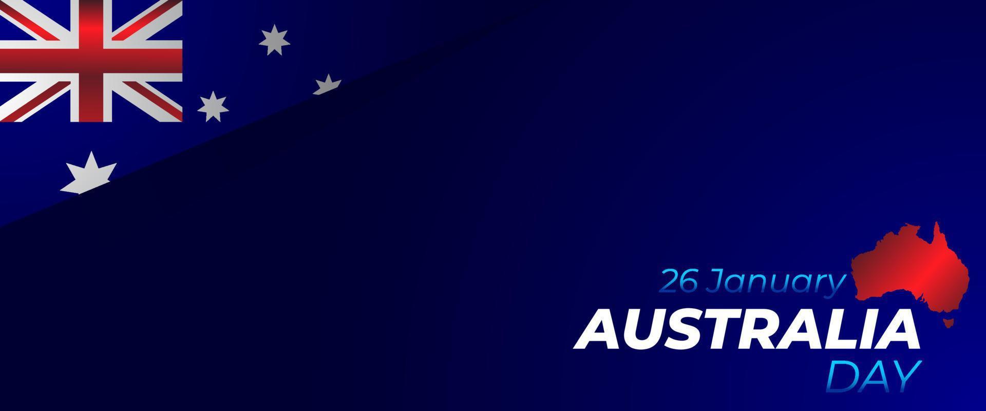 australië dag banner vector achtergrond illustratie, viering van 26 januari australische vakantie natie