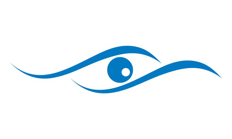 oog logo voor oogheelkunde kliniek vectorillustratie vector