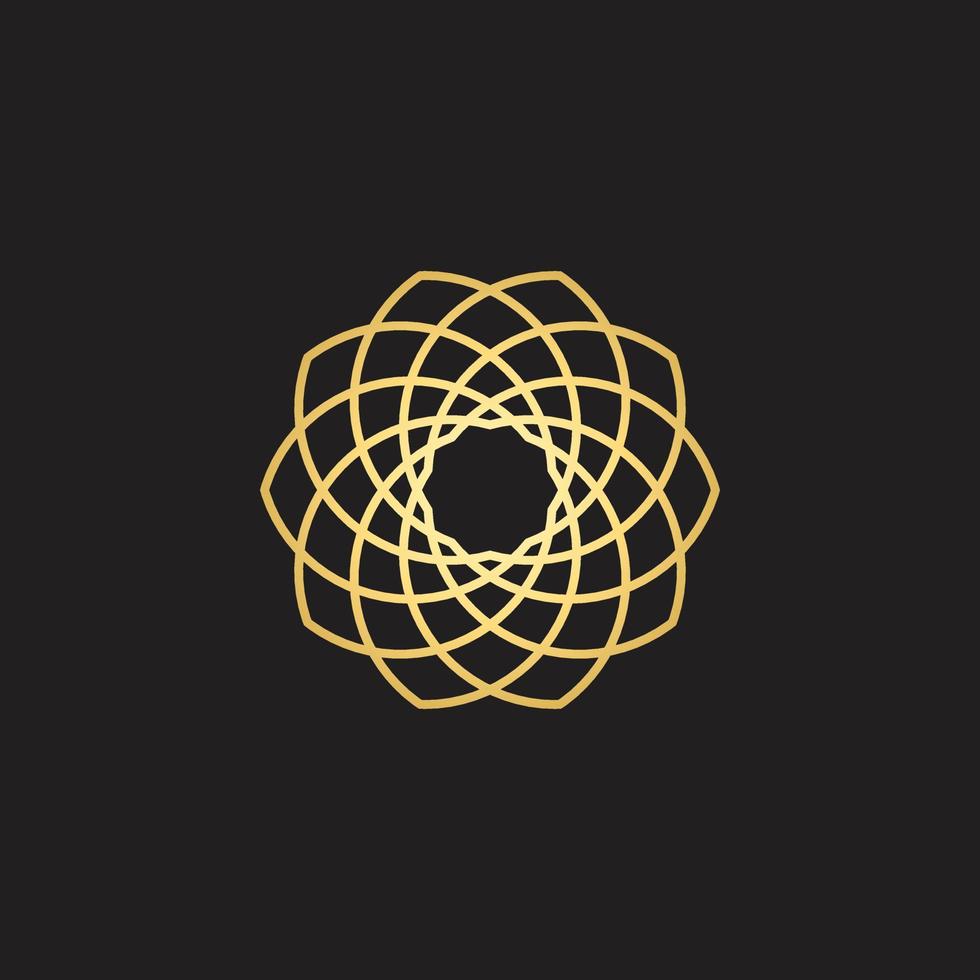 luxe mandala vector logo ontwerp