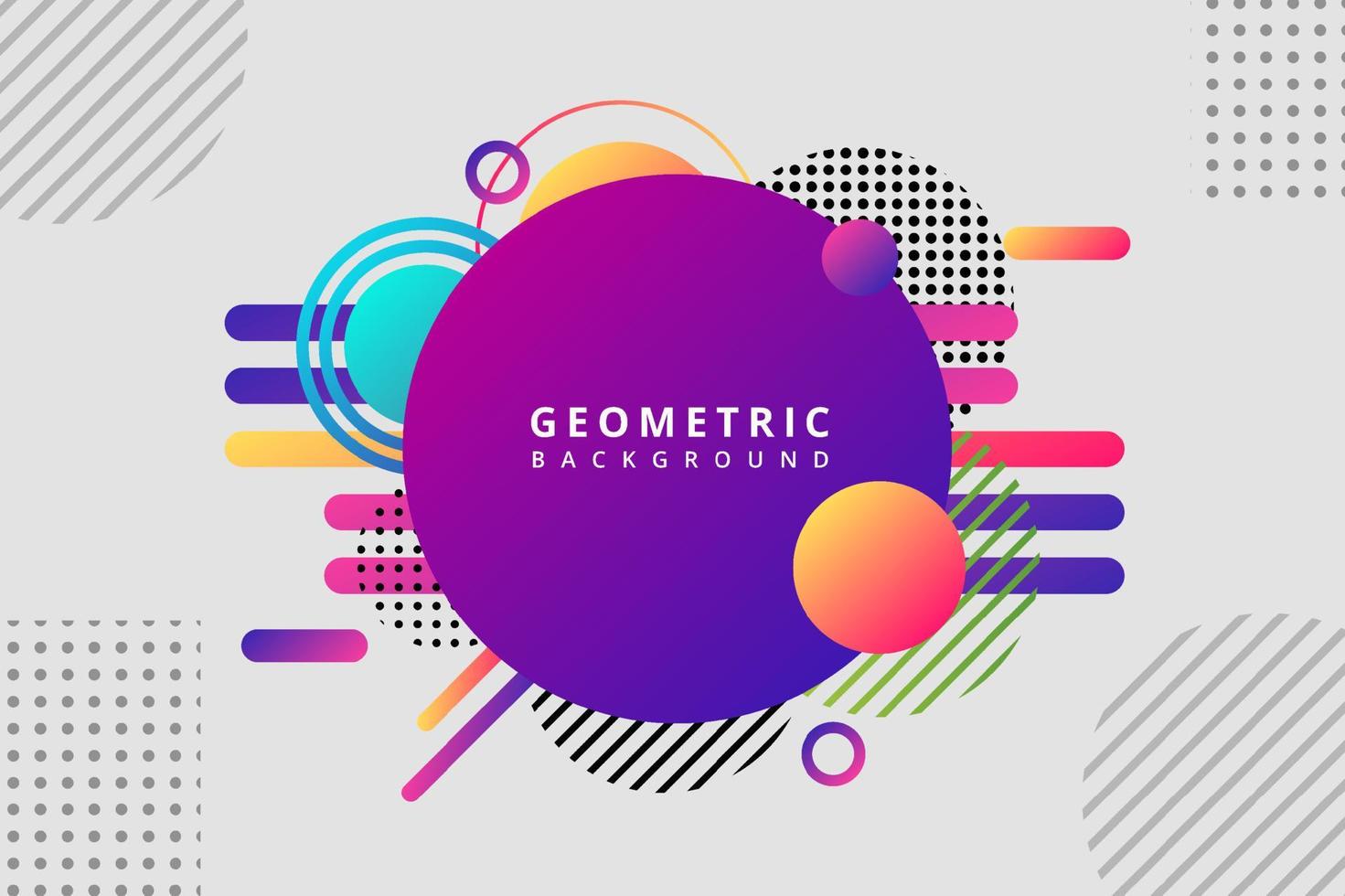 geometrische cirkel banner creatieve achtergrond. vectorillustratie vector