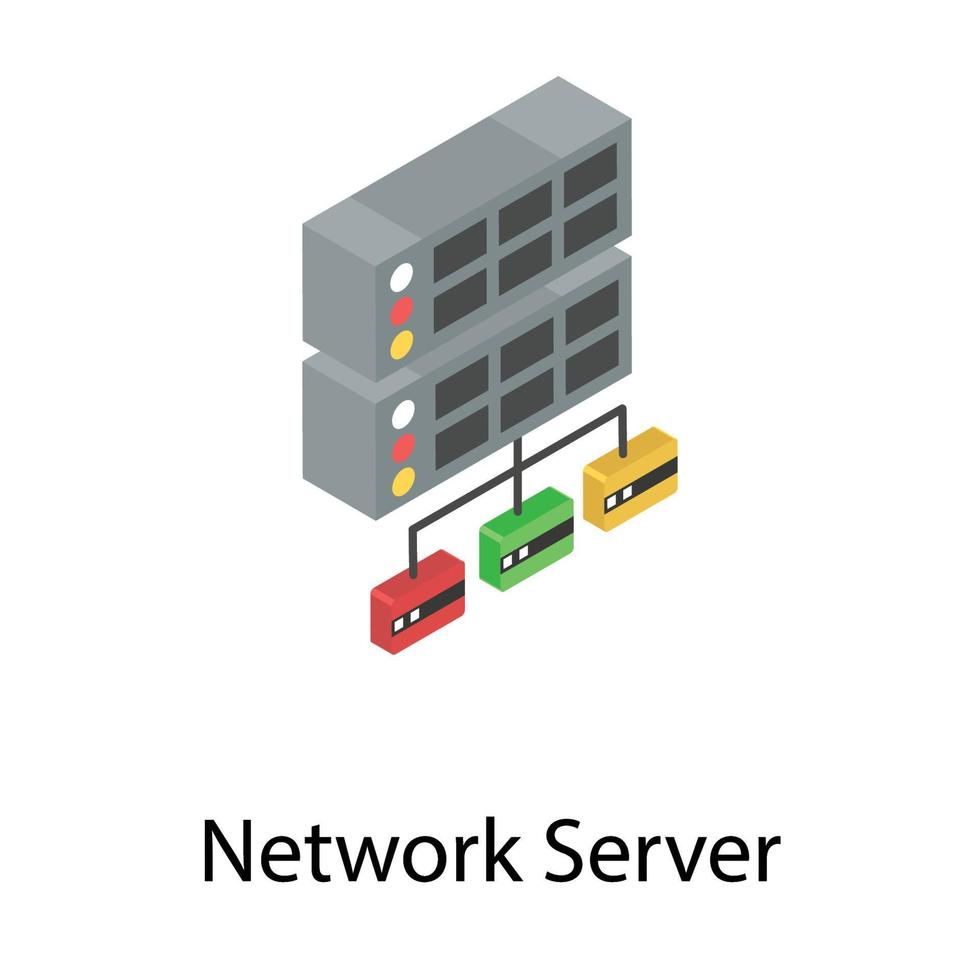 netwerk server concepten vector