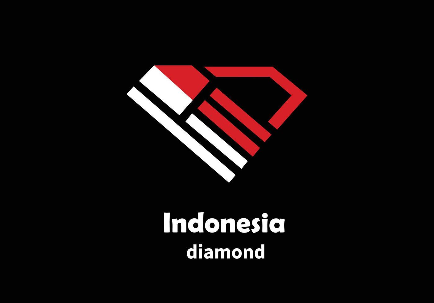 indonesië logo diamant vector