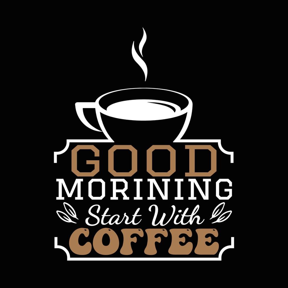 koffie t-shirt ontwerp vector