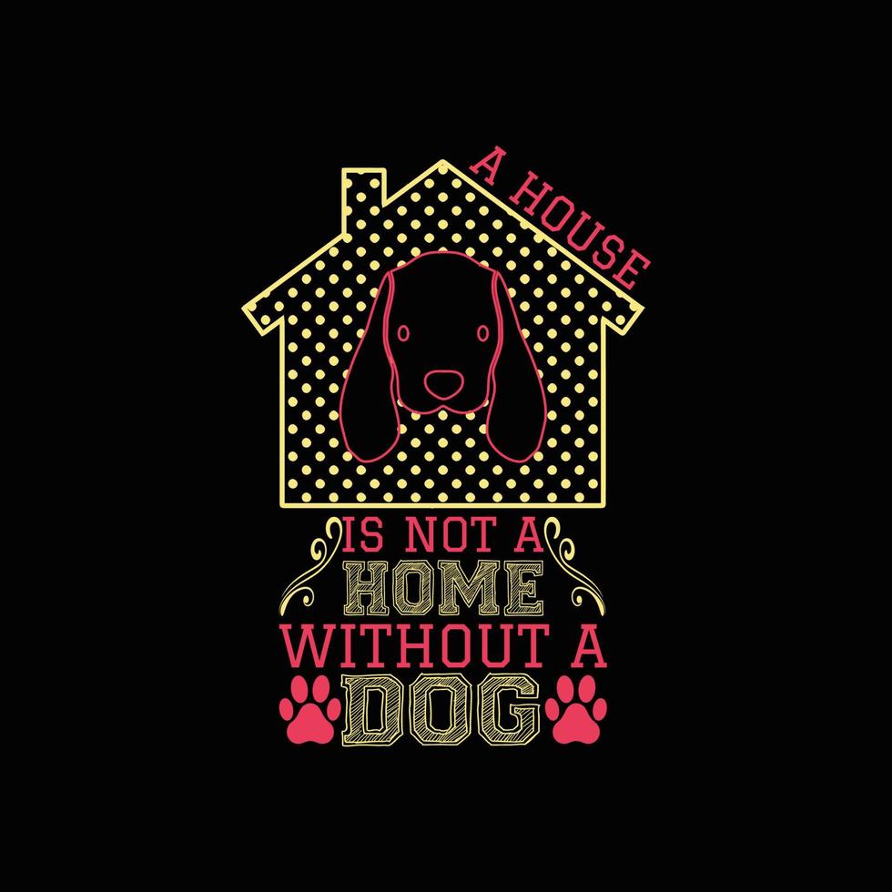 honden t-shirt ontwerp vector