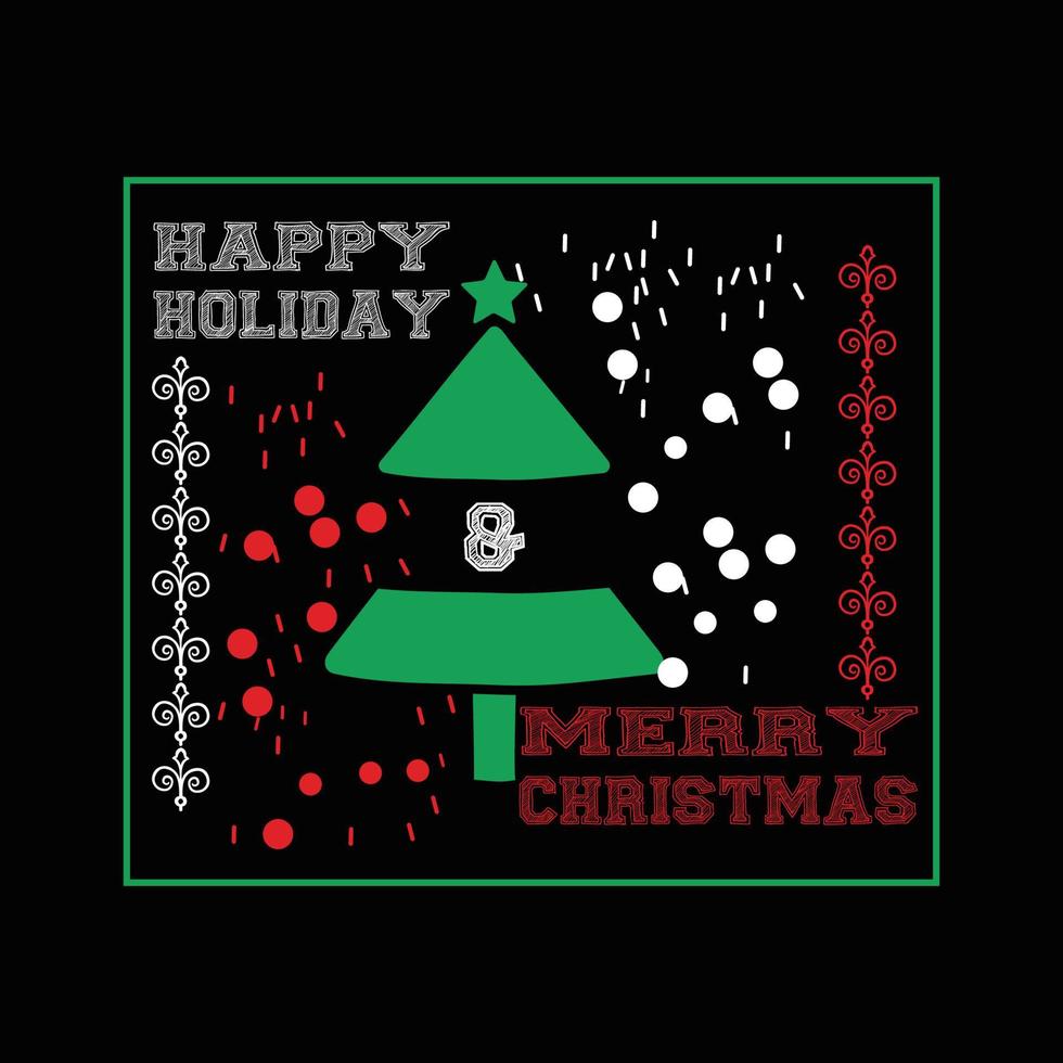 kerstdag t-shirt ontwerp vector