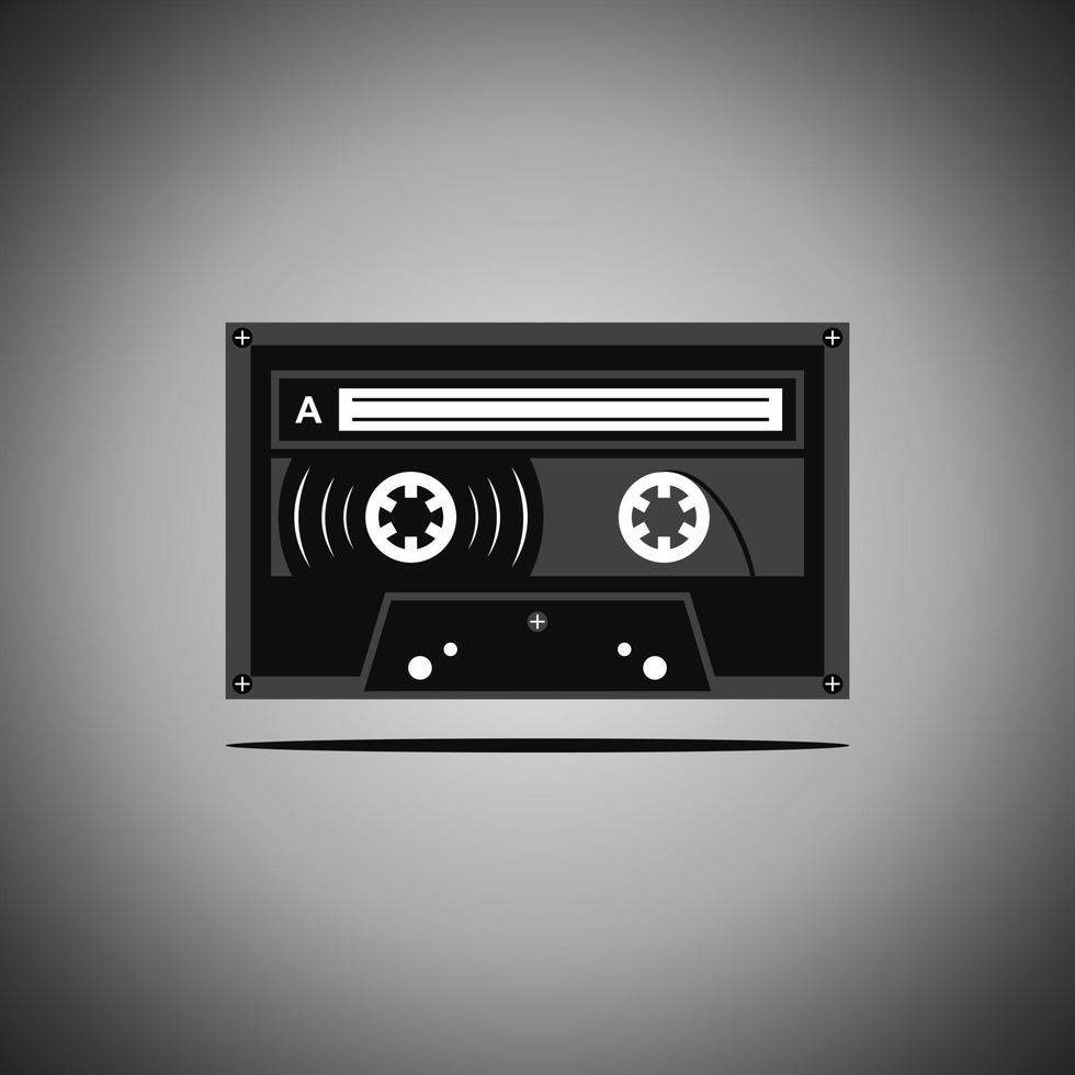 illustratie van een cassettebandje vector