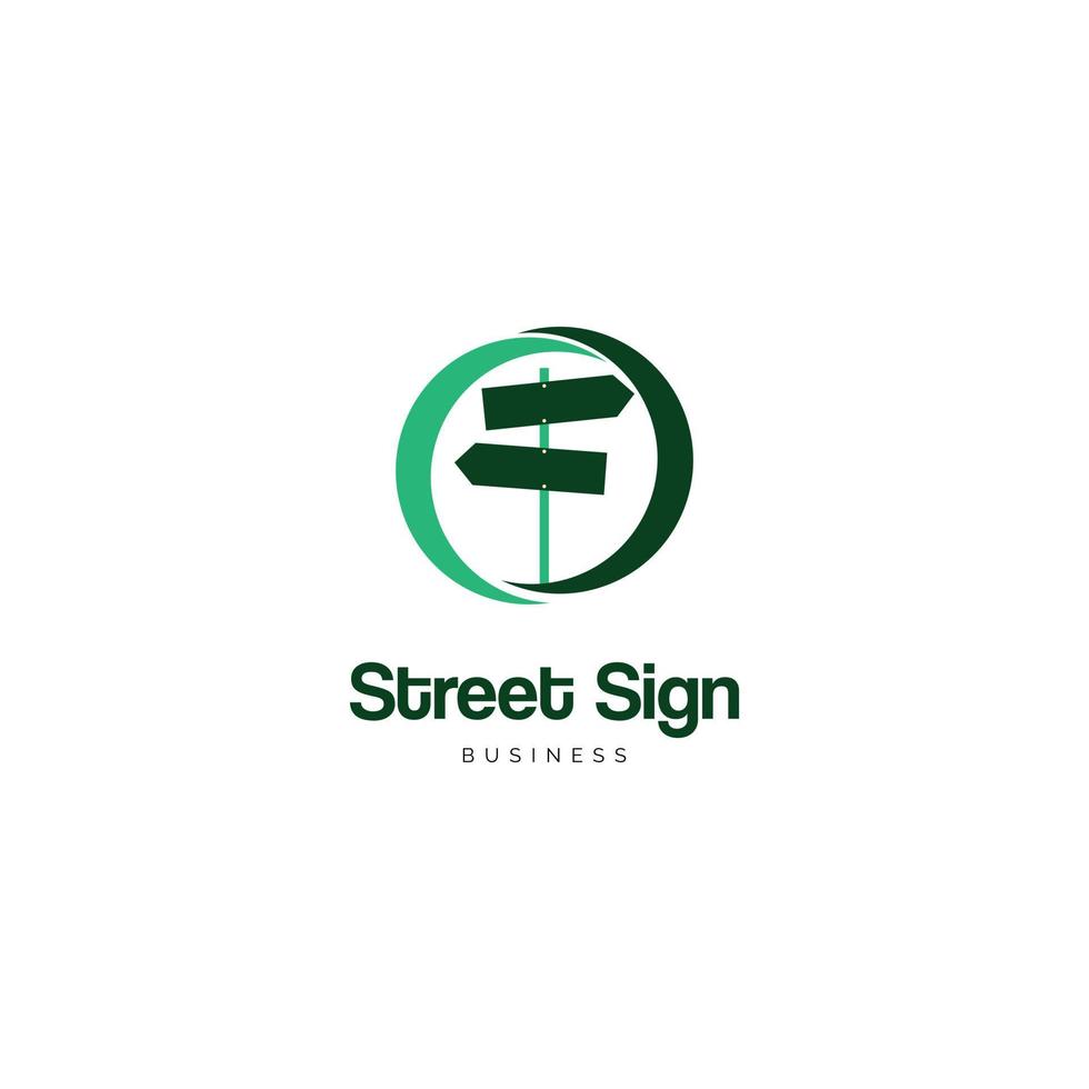 straatnaambord pictogram logo ontwerp inspiratie vector