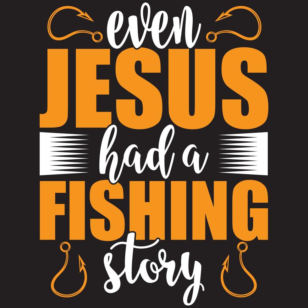 zelfs Jezus had een visverhaal vector