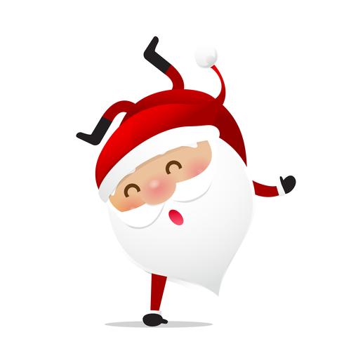 Happy Christmas-karakter Santa claus cartoon 022 vector