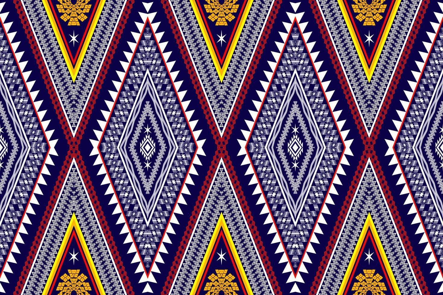 geometrische etnische oosterse traditionele pattern.figure tribal borduurwerk style.design voor behang, kleding, verpakking, stof, vectorillustratie vector