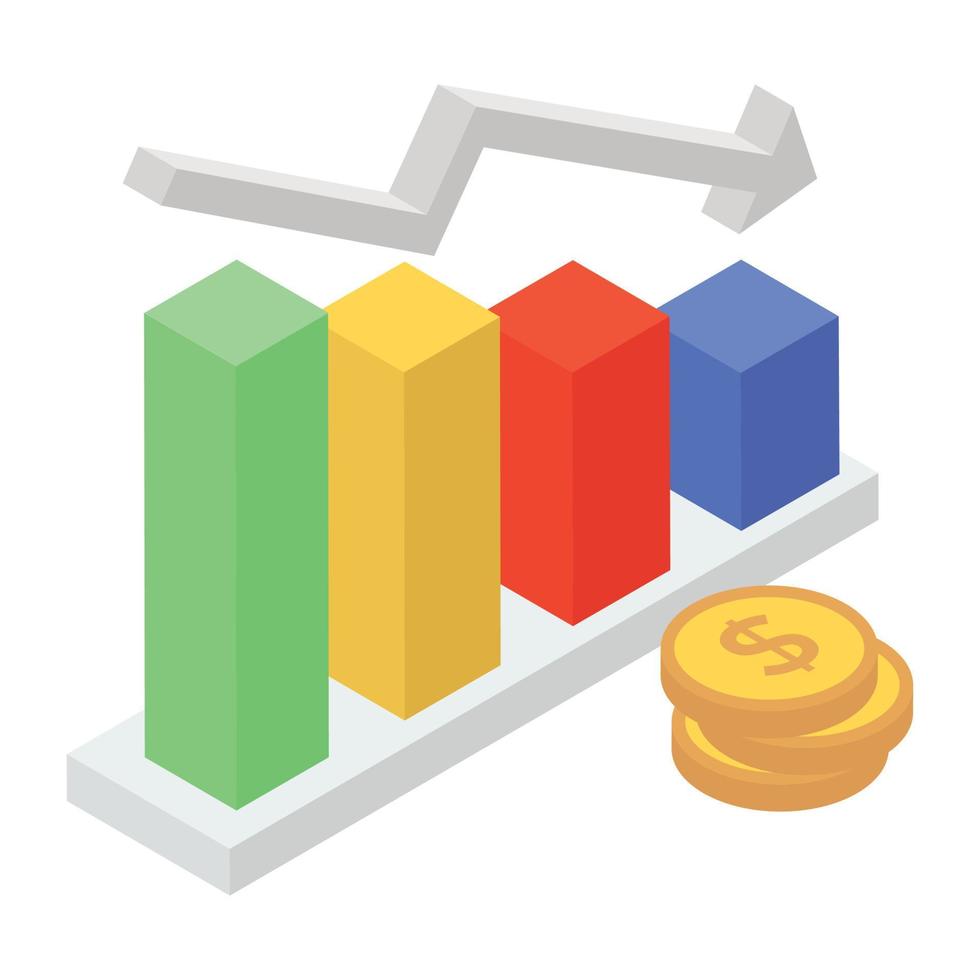 financiële verliesconcepten vector