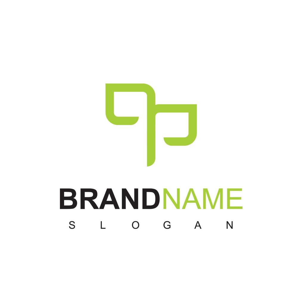 blad logo ontwerpsjabloon vector
