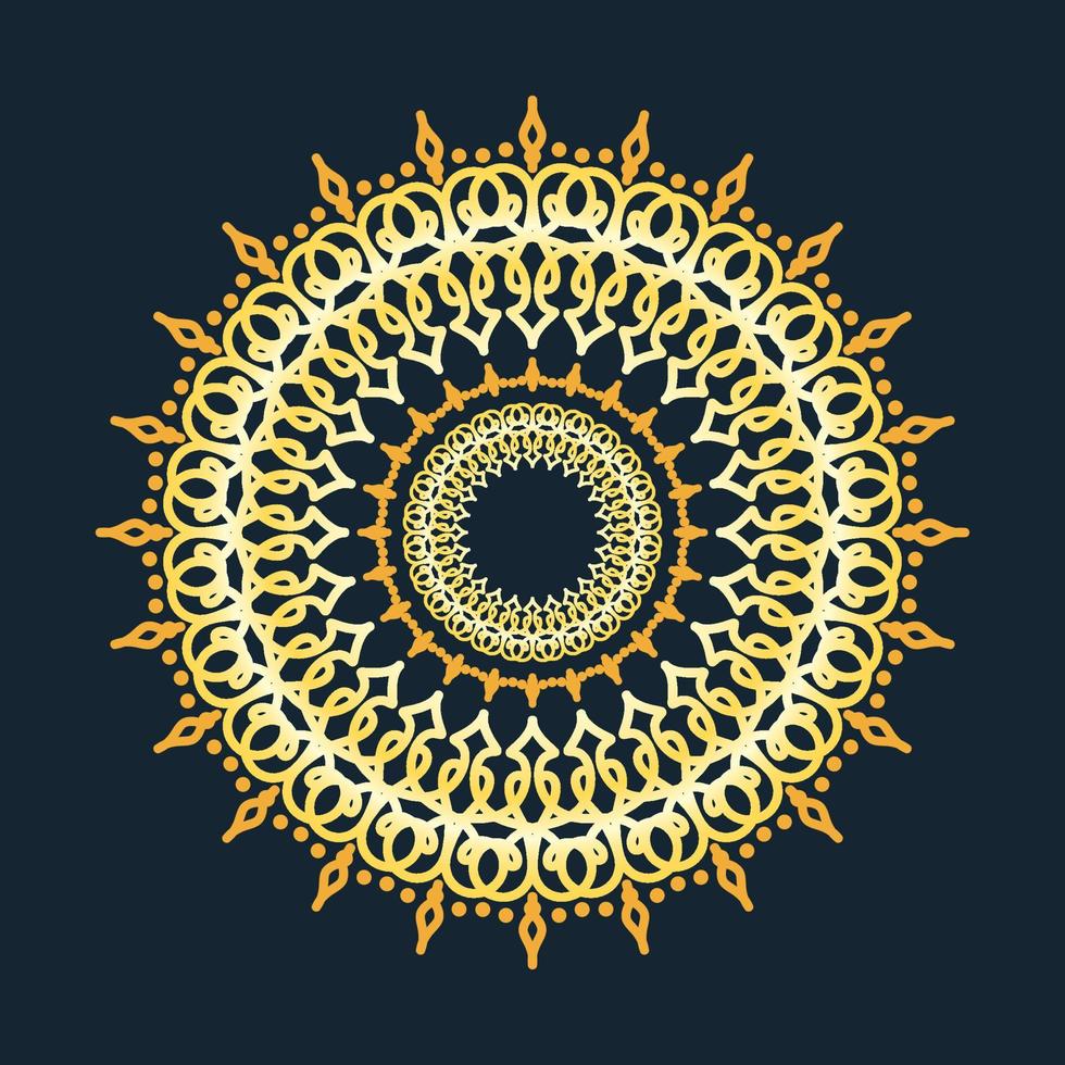 gradiënt mandala illustratie. decoratieve ronde sieraad. antieke decoratieve elementen. oosters patroon, vectorillustratie. mandala voor henna, mehndi, tatoeage, decoratie vector