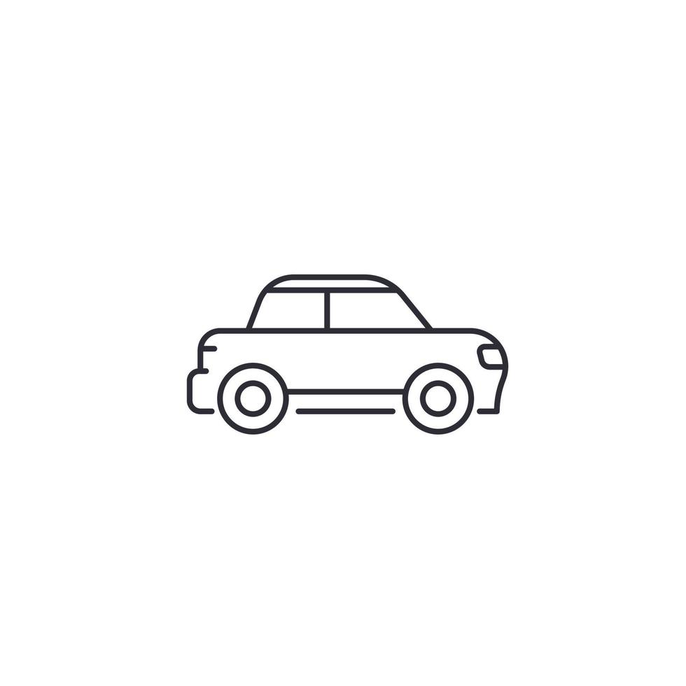 auto lijn pictogram, vector