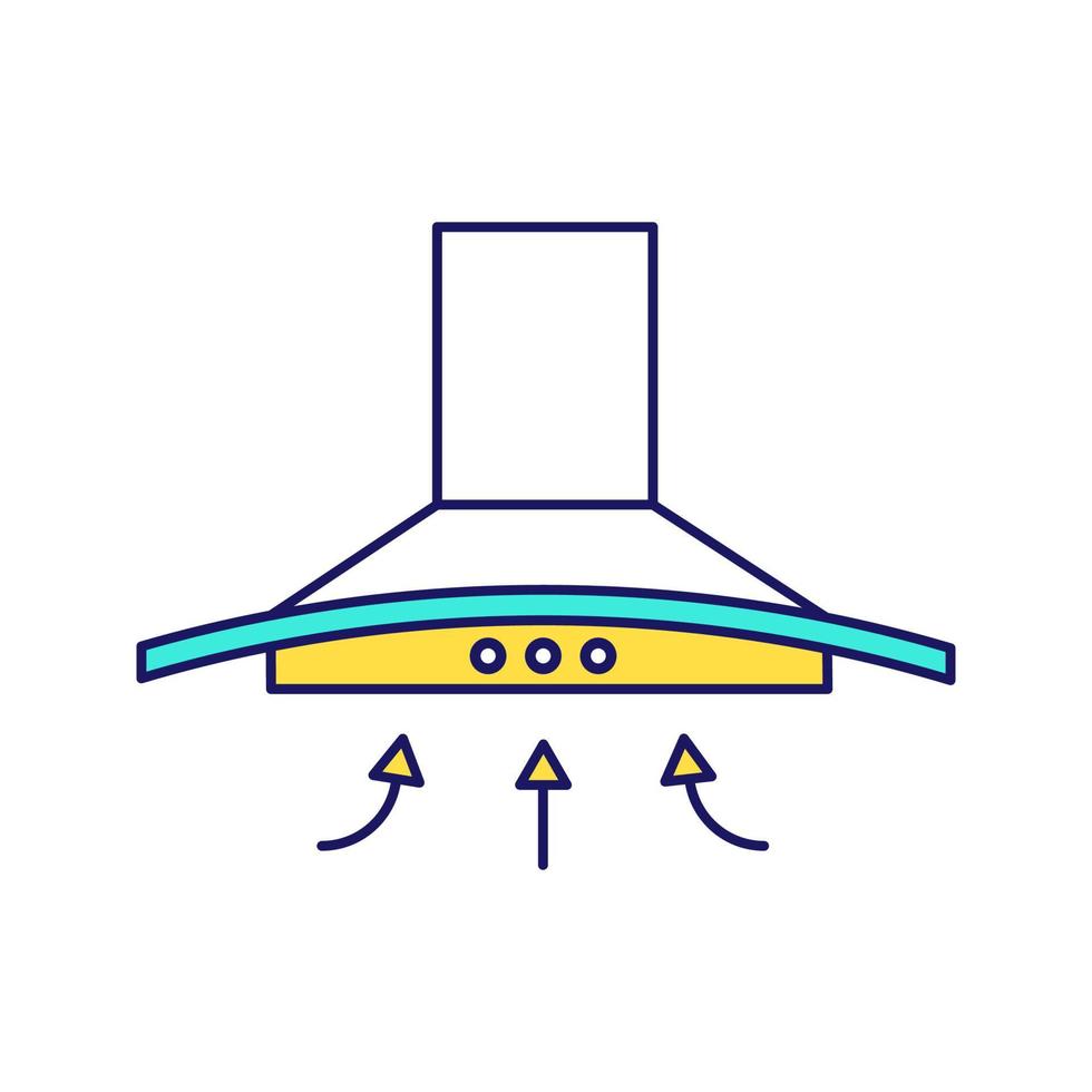 afzuigkap kleur icoon. keuken afzuigkap. geïsoleerde vectorillustratie vector