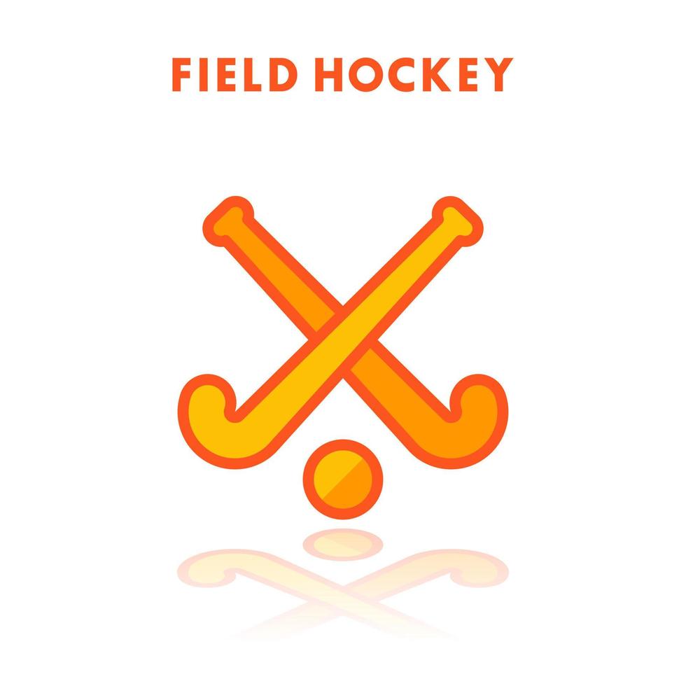 hockey pictogram geïsoleerd op wit vector