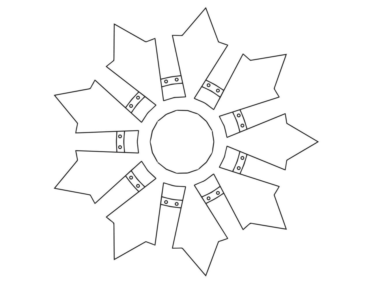 mandala zwart-wit, tatoeage, kleurplaat, cirkel, ornamenten, vector