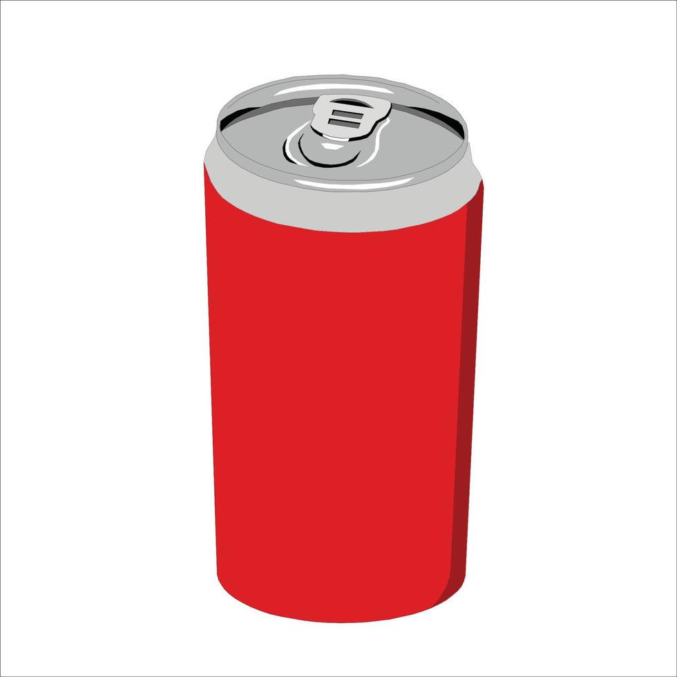 aluminium kan drinken vector