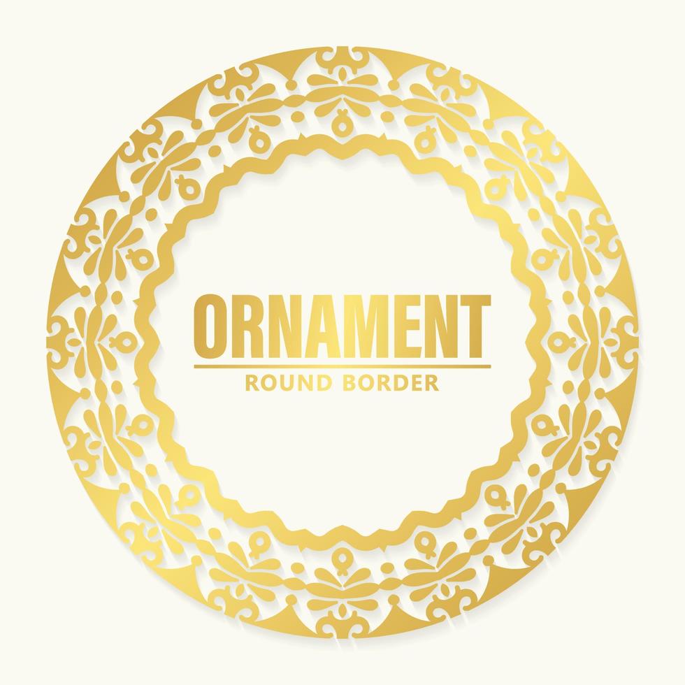 luxe ornament patroon cirkel ontwerp vector