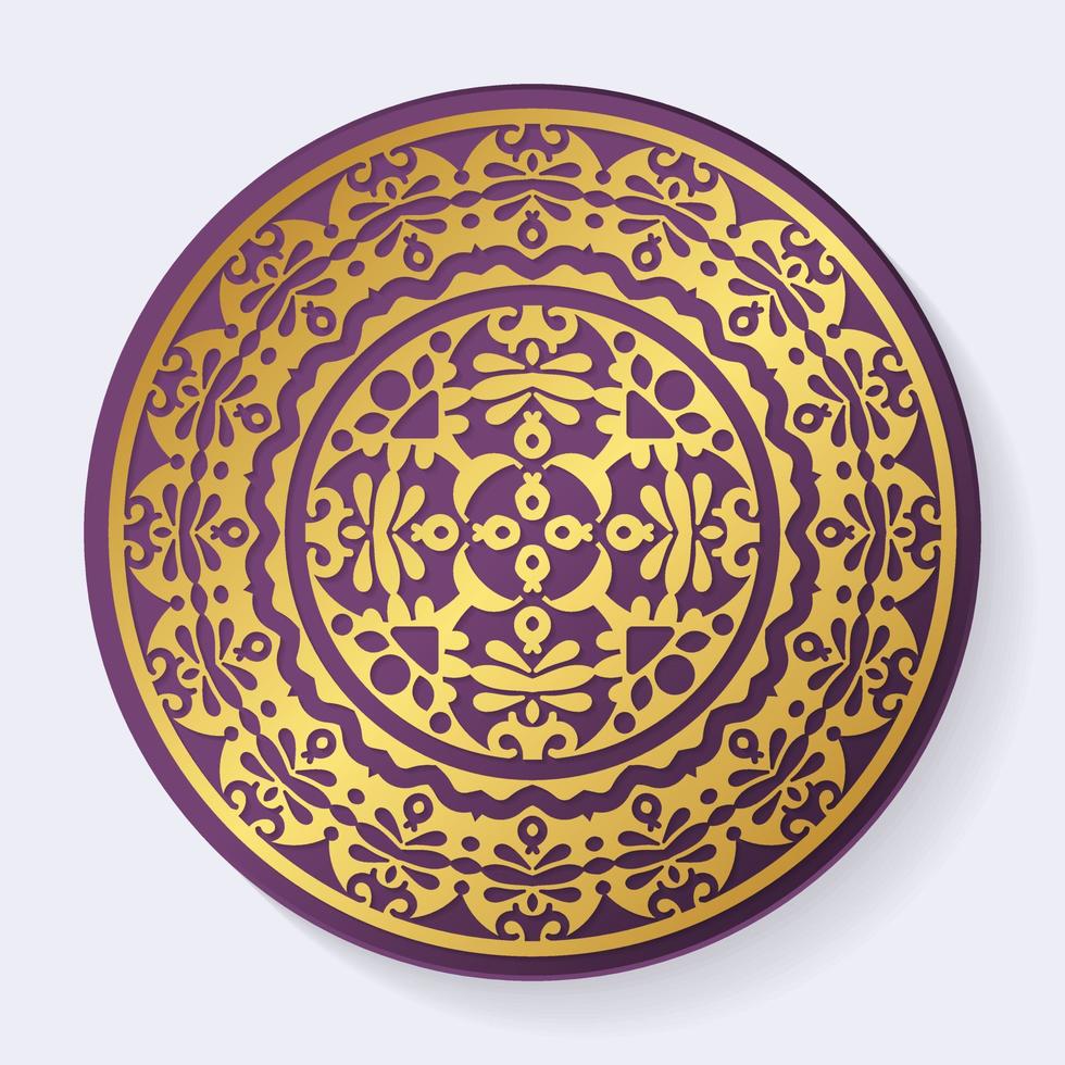 luxe mandala achtergrond ontwerpsjabloon vector