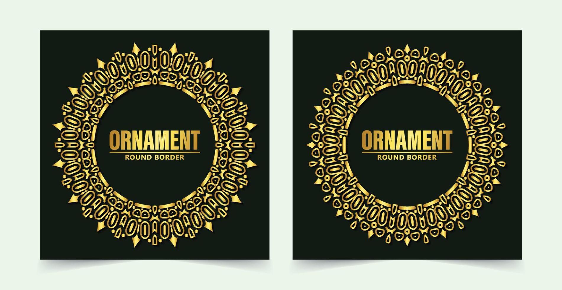 luxe ornament patroon cirkel ontwerp vector