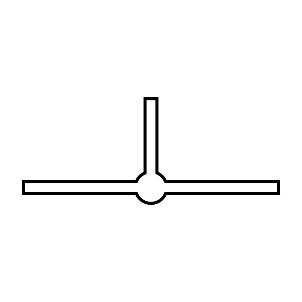 locatie netwerk segment zwarte kleur pictogram. vector