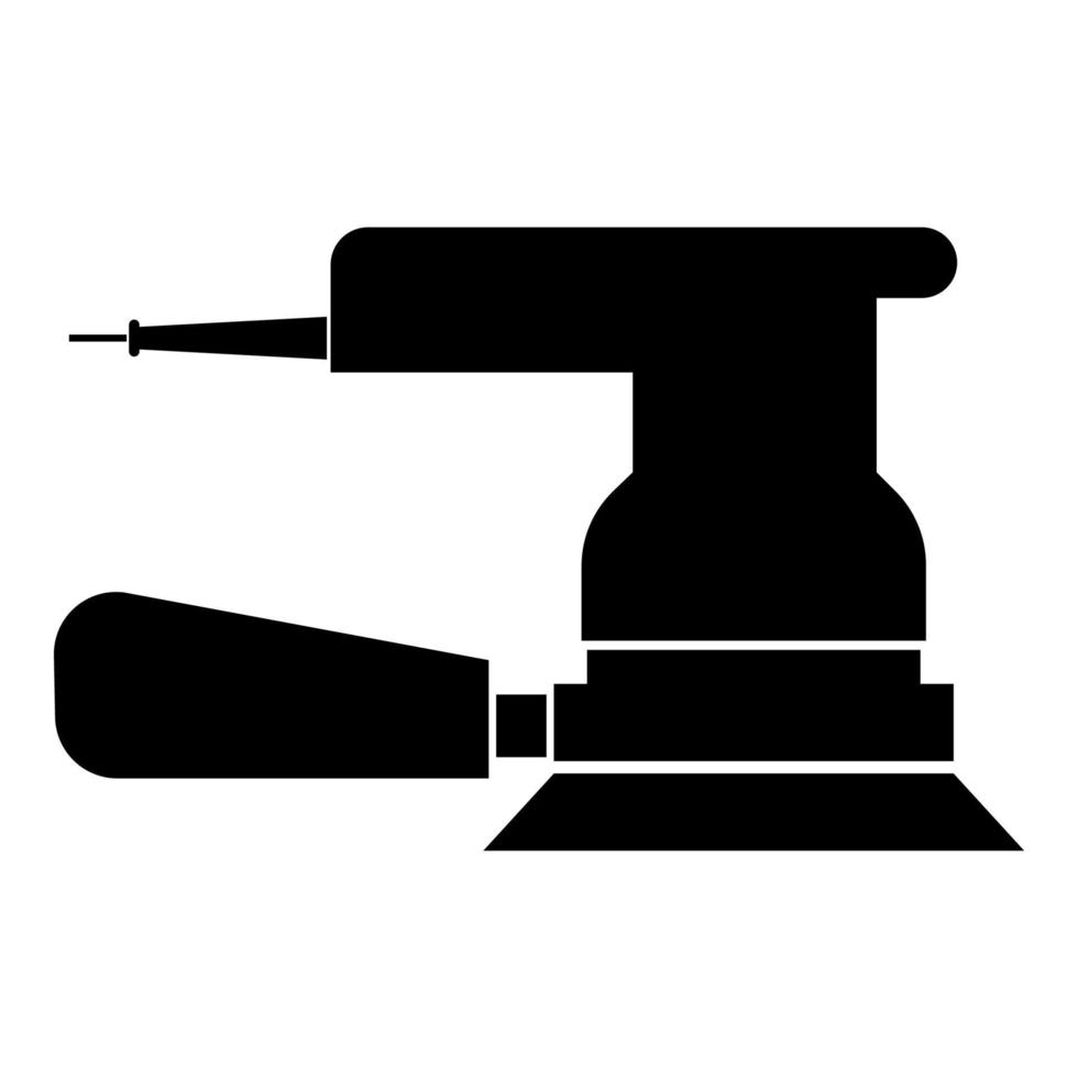excentrieke grinder pictogram zwarte kleur illustratie vlakke stijl eenvoudige afbeelding vector