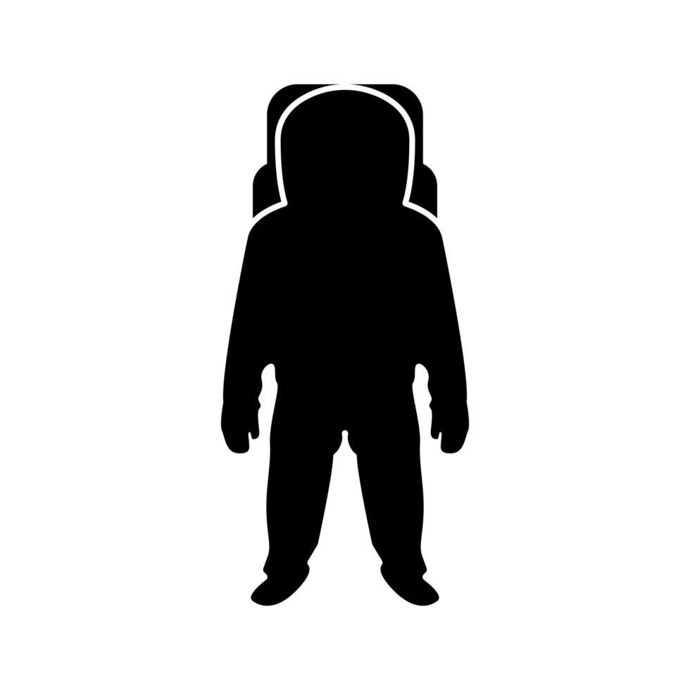 ruimtevaarder zwarte kleur pictogram. vector