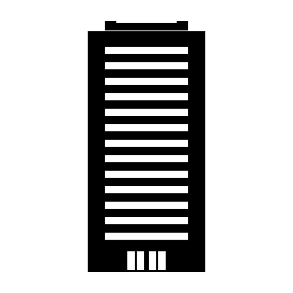 gebouw zwarte kleur pictogram. vector